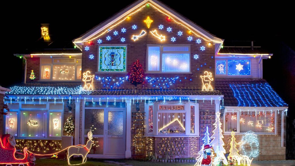 Holiday Light Displays in Charlotte-Harbin Family Christmas Lights