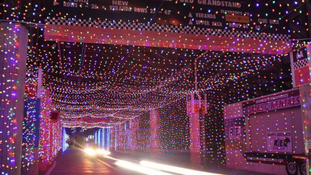 Holiday Light Displays in Charlotte-Speedway Christmas