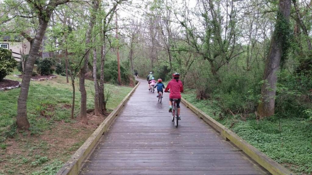 Walking Trails in Charlotte-Four Mile Creek Greenway